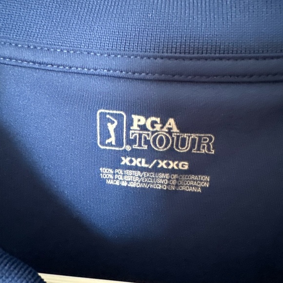 PGA Tour Men’s Golf Polo XXL Blue - Picture 2 of 4